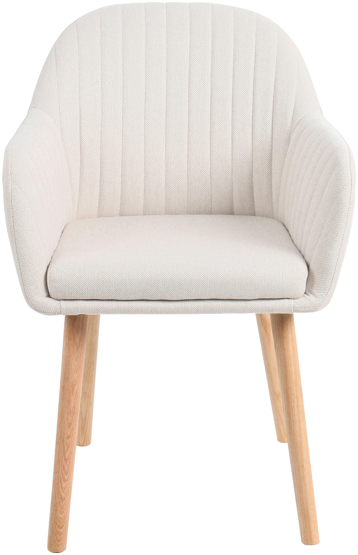 ARMLEHNSTUHL in Holz, Textil Naturfarben, Beige  - Beige/Naturfarben, MODERN, Holz/Textil (56/82/57cm) - MID.YOU