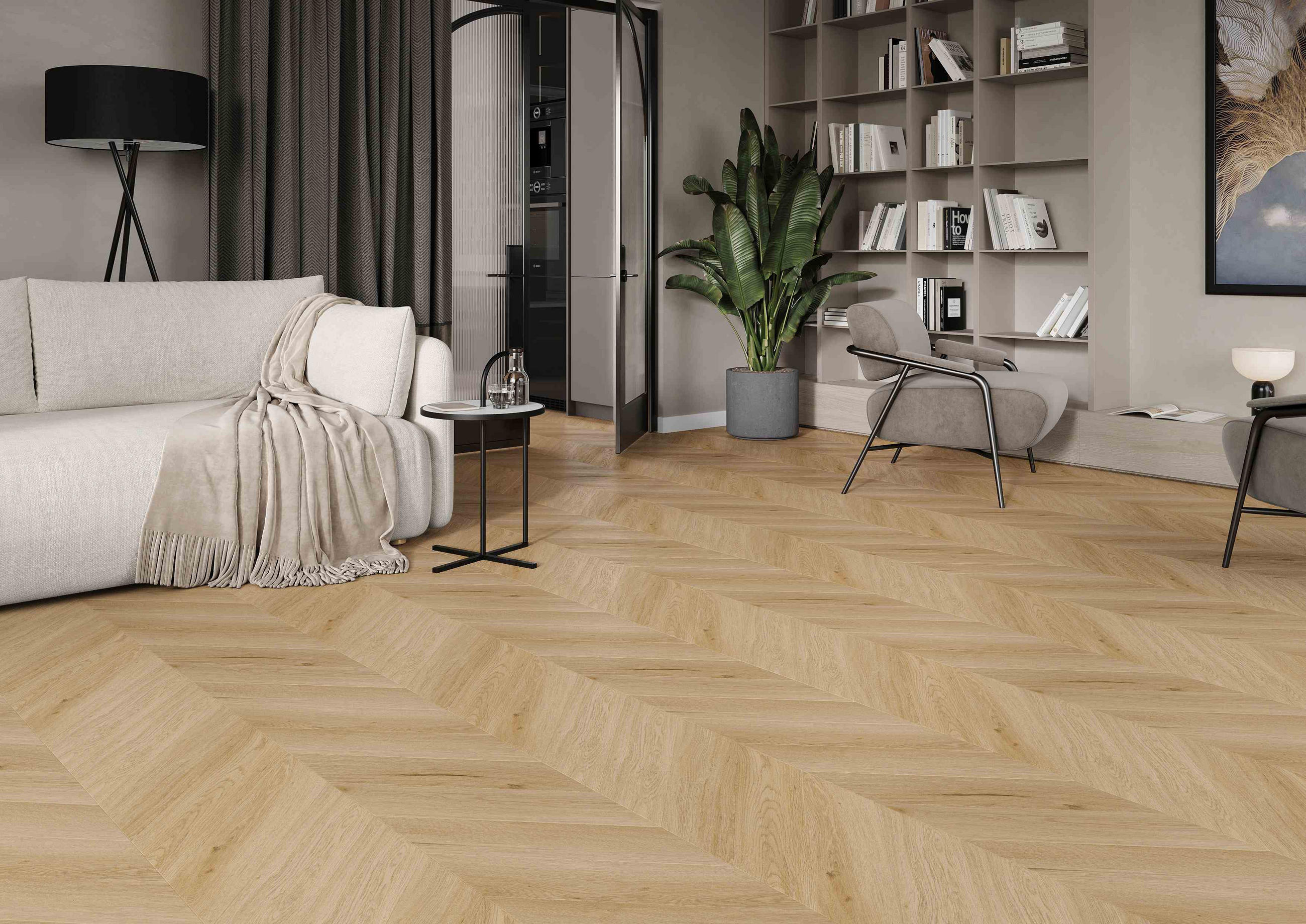VINYLBODEN Chevron Arvada  per  m² - Design, Kunststoff (60/12/0,45cm) - Venda