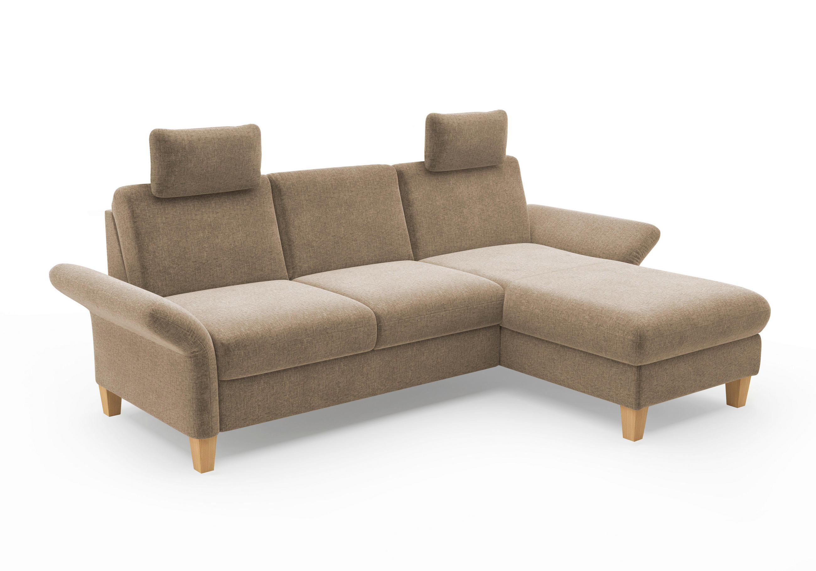 KOPFSTÜTZE - Hellbraun, KONVENTIONELL, Textil (50/25/12cm) - Sit & More