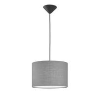 STROPNÍ ZÁVĚSNÉ SVÍTIDLO, 30 cm  - šedá/bílá, Basics, textil/plast (30cm) - Fischer & Honsel