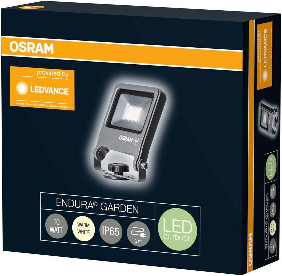 ZUNANJA LED-SVETILKA     24/10,5/3,5 cm          - temno siva/prozorno, Basics, kovina/umetna masa (24/10,5/3,5cm) - Osram