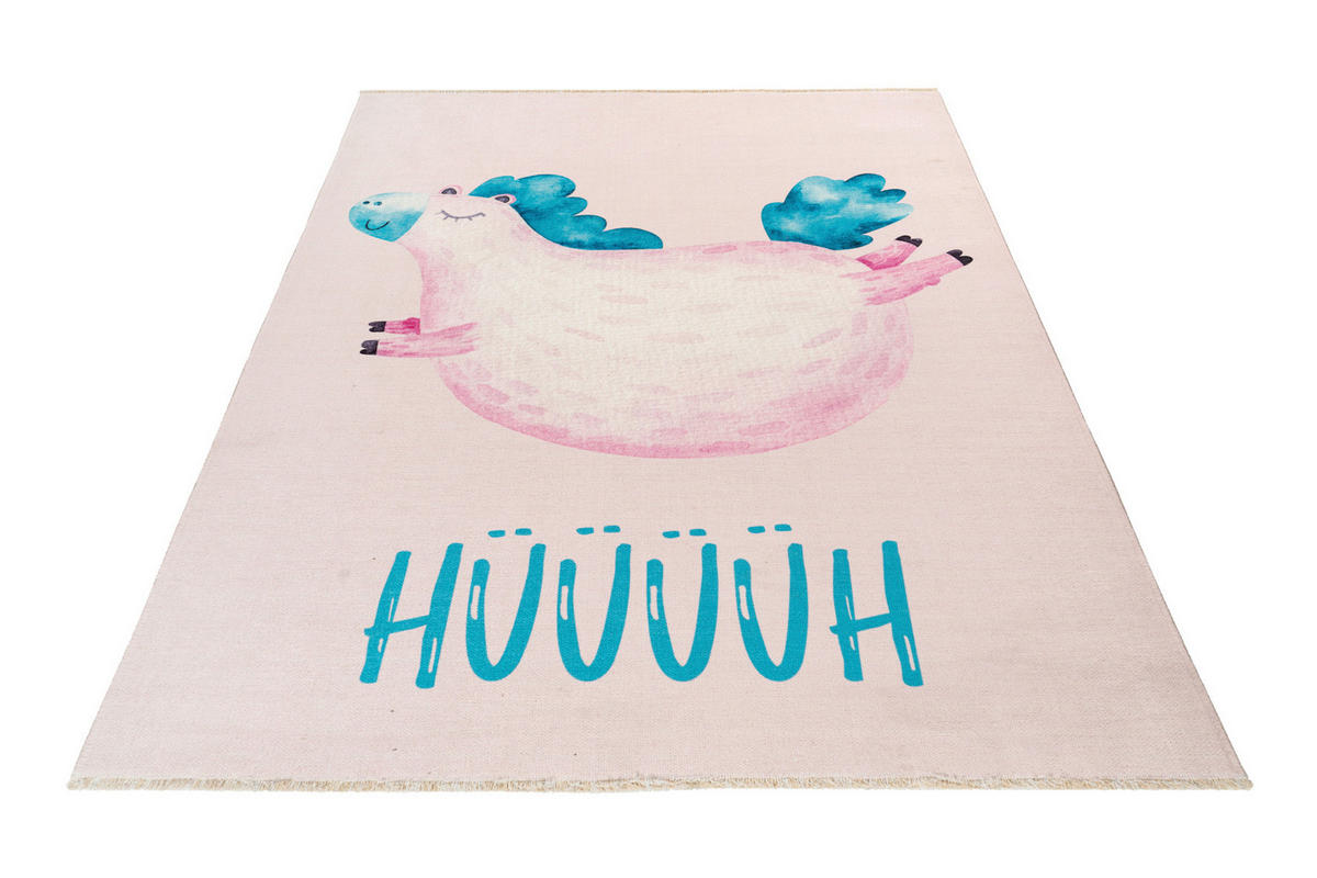 KINDERTEPPICH 115/170 cm  - Pastellblau/Hellrosa, Trend, Textil (115/170cm) - Obsession