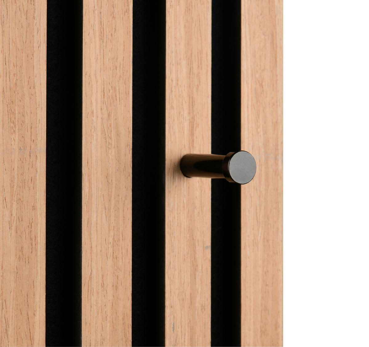 TÜRGARDEROBE  in furniert Schwarz, Eiche Artisan  - Schwarz/Eiche Artisan, MODERN, Holzwerkstoff/Textil (30/100/1,7cm) - Milino