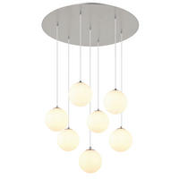 LED-HÄNGELEUCHTE 55/120 cm  - Schwarz/Weiß, Design, Glas/Kunststoff (55/120cm) - Globo