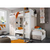 ETAGENBETT - Eichefarben/Weiß, KONVENTIONELL, Holzwerkstoff (90/200cm) - MID.YOU