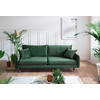 3-SITZER-SOFA ROSSANA-3S Sofa Samt Grün  - Grün, MODERN, Textil (215/88/94cm) - MID.YOU