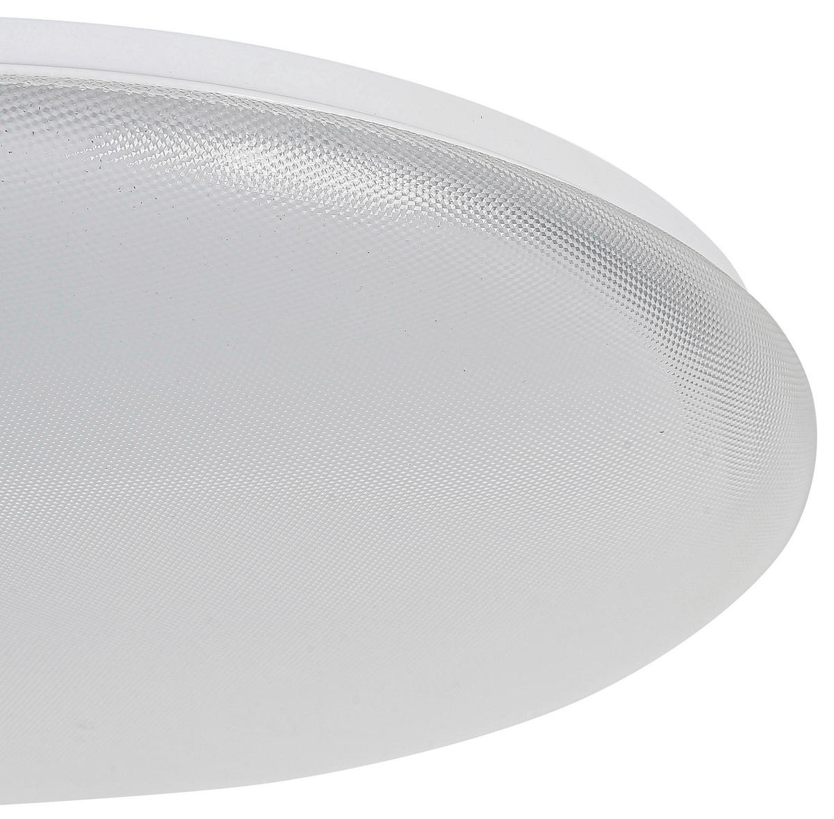 DECKENLEUCHTE 50/8 cm   - Transparent/Weiß, Trend, Kunststoff/Metall (50/8cm) - Novel