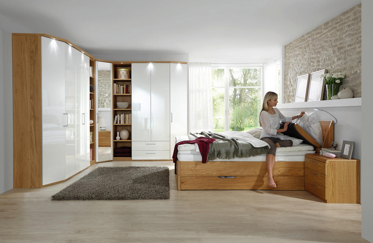 SCHRANKSYSTEM in  - KONVENTIONELL, Glas/Holz - Novel
