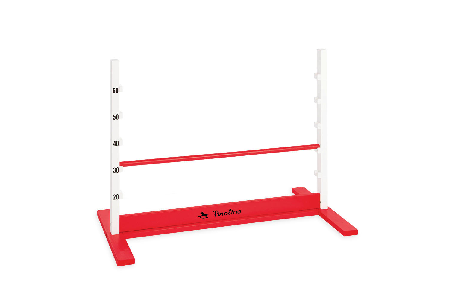 HINDERNISPARCOUR HOPPE Rot  - Rot, Basics, Holz (92/67/50cm) - Pinolino