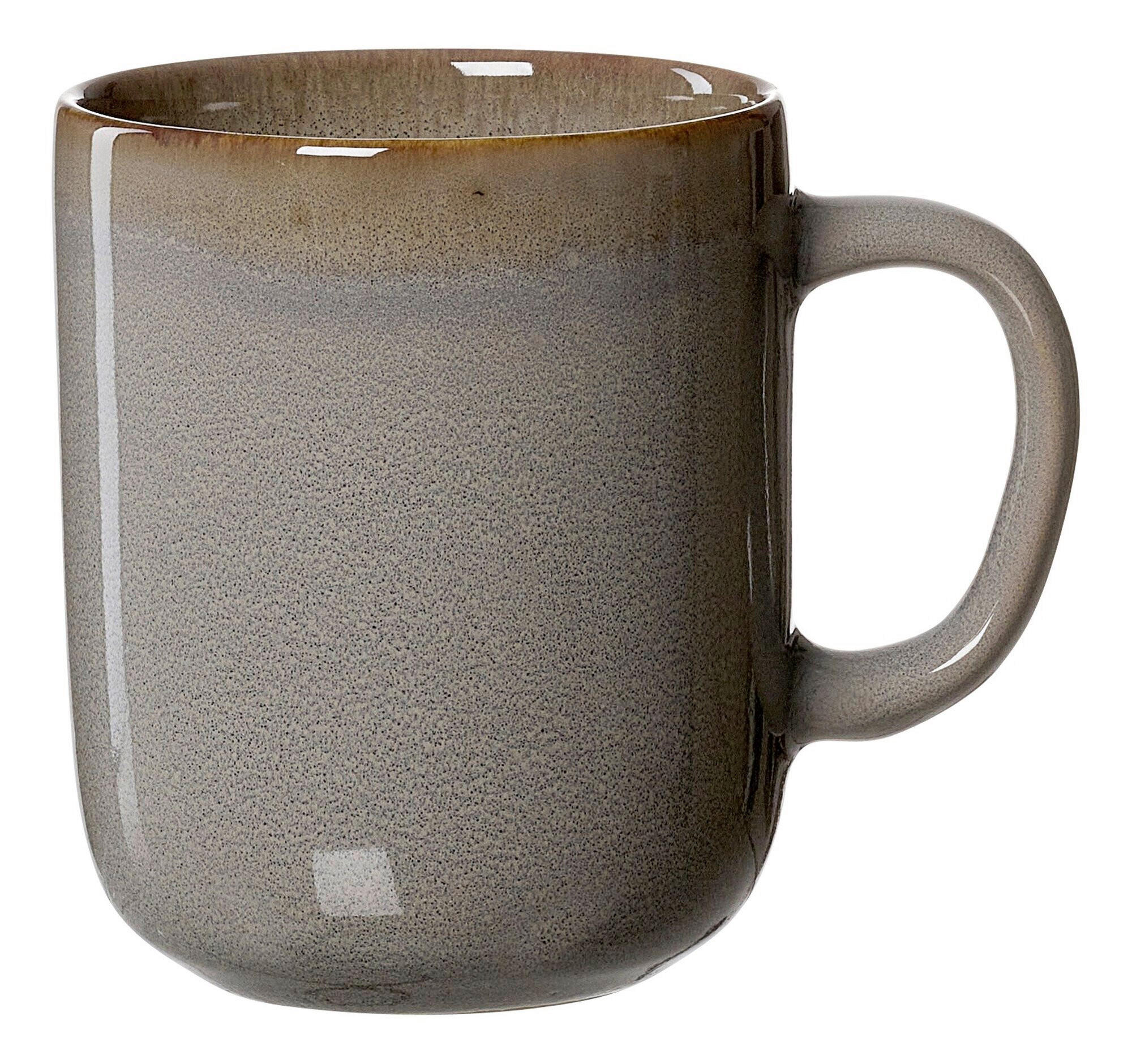 KAFFEEBECHER Malaga  380 ml   - Grau, KONVENTIONELL, Keramik (11/9/9cm) - Ritzenhoff Breker