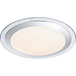 LED-DECKENLEUCHTE  - Chromfarben/Opal, Trend, Kunststoff/Metall (42,5cm) - Novel