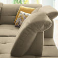 ECKSOFA in Chenille Beige  310/240 cm  - Beige/Schwarz, Design, Textil/Metall (310/240cm) - Xora