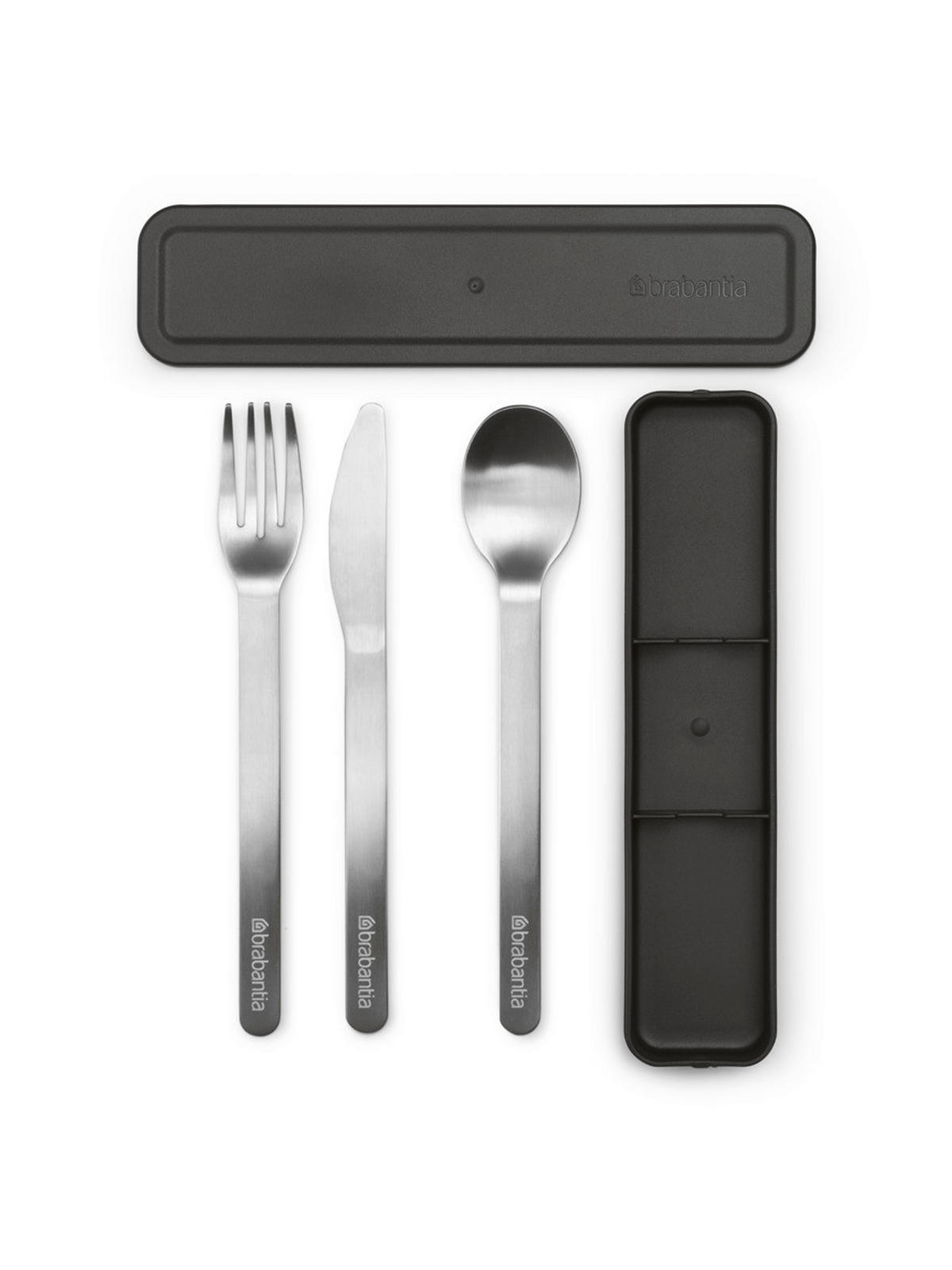 SADA PŘÍBORŮ, nerezová ocel, třídílné - Basics, kov/plast (18.5/2.3/4.5cm) - Brabantia