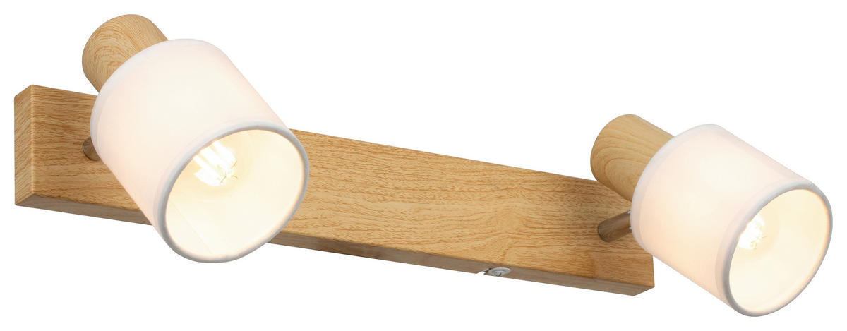 DECKENLEUCHTE    41/11,5/12,5 cm  - Weiß, Trend, Textil/Metall (41/11,5/12,5cm) - Novel