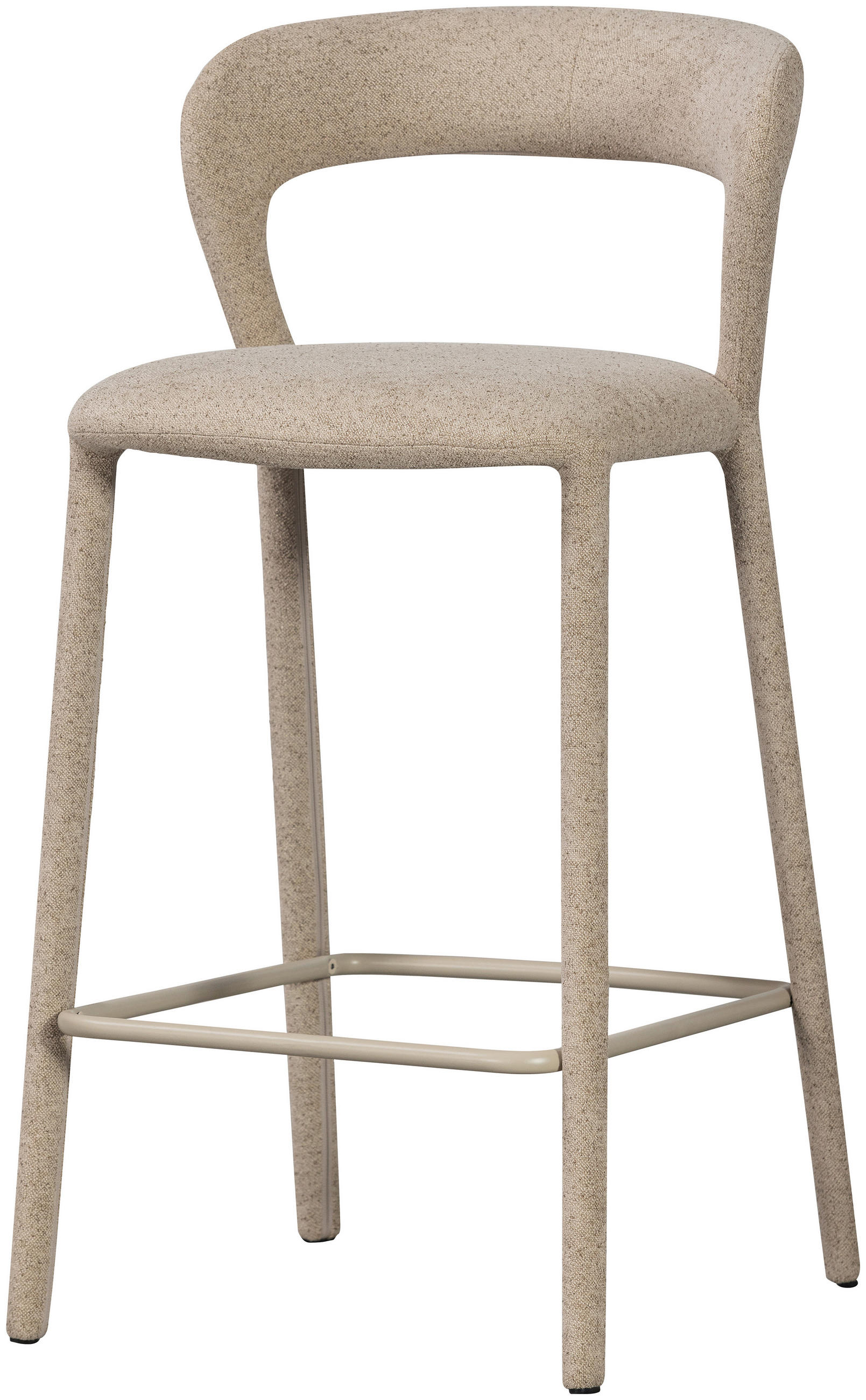 BARHOCKER Webstoff Sandfarben  - Sandfarben, MODERN, Textil (48/95/52cm) - Livetastic