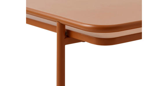BEISTELLTISCH 45/45/44,3 cm Terracotta quadratisch  - Terracotta, Basics, Metall (45/45/44,3cm) - Xora