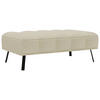 HOCKER Cord, Batyline® Beige  - Beige/Schwarz, Design, Textil/Metall (131/49/77cm) - Lomoco