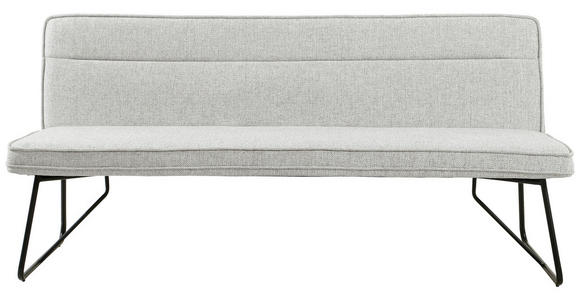 SITZBANK 180/84/65 cm  in Schwarz, Beige  - Beige/Schwarz, Design, Textil/Metall (180/84/65cm) - Carryhome