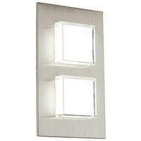 WANDLEUCHTE 25/15/5,5 cm  - Silberfarben, Design, Metall (25/15/5,5cm)