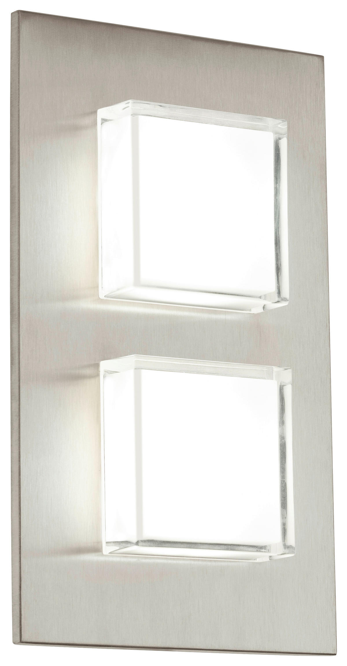 WANDLEUCHTE 25/15/5,5 cm  - Silberfarben, Design, Metall (25/15/5,5cm)