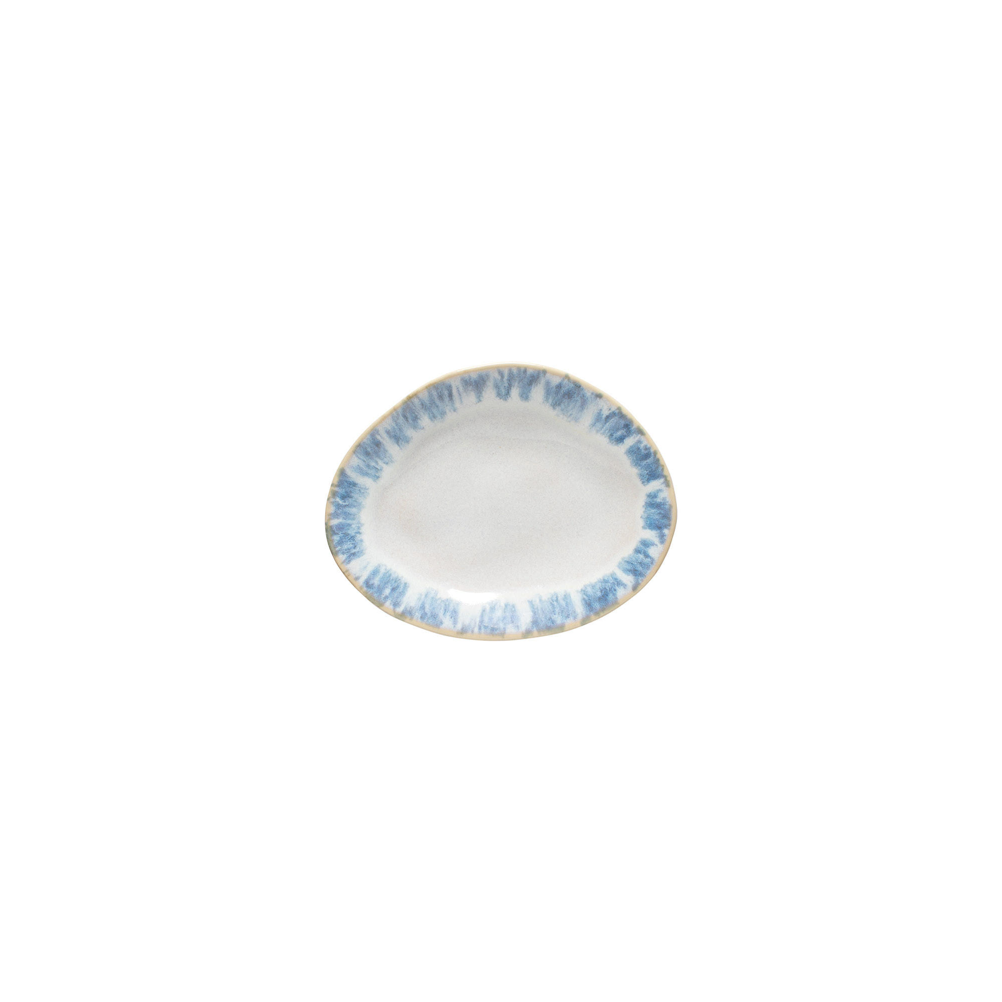 KUCHENTELLERSET 6ER SET BRISA 6-teilig  - Blau/Weiß Hochglanz, Basics, Keramik (15cm) - Costa Nova
