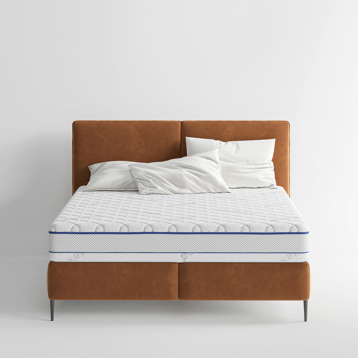 TASCHENFEDERKERNMATRATZE Better H4 120/200 cm Höhe ca. 22 cm 7 -Zonen - Weiß, Basics, Textil (120/200cm) - Livetastic