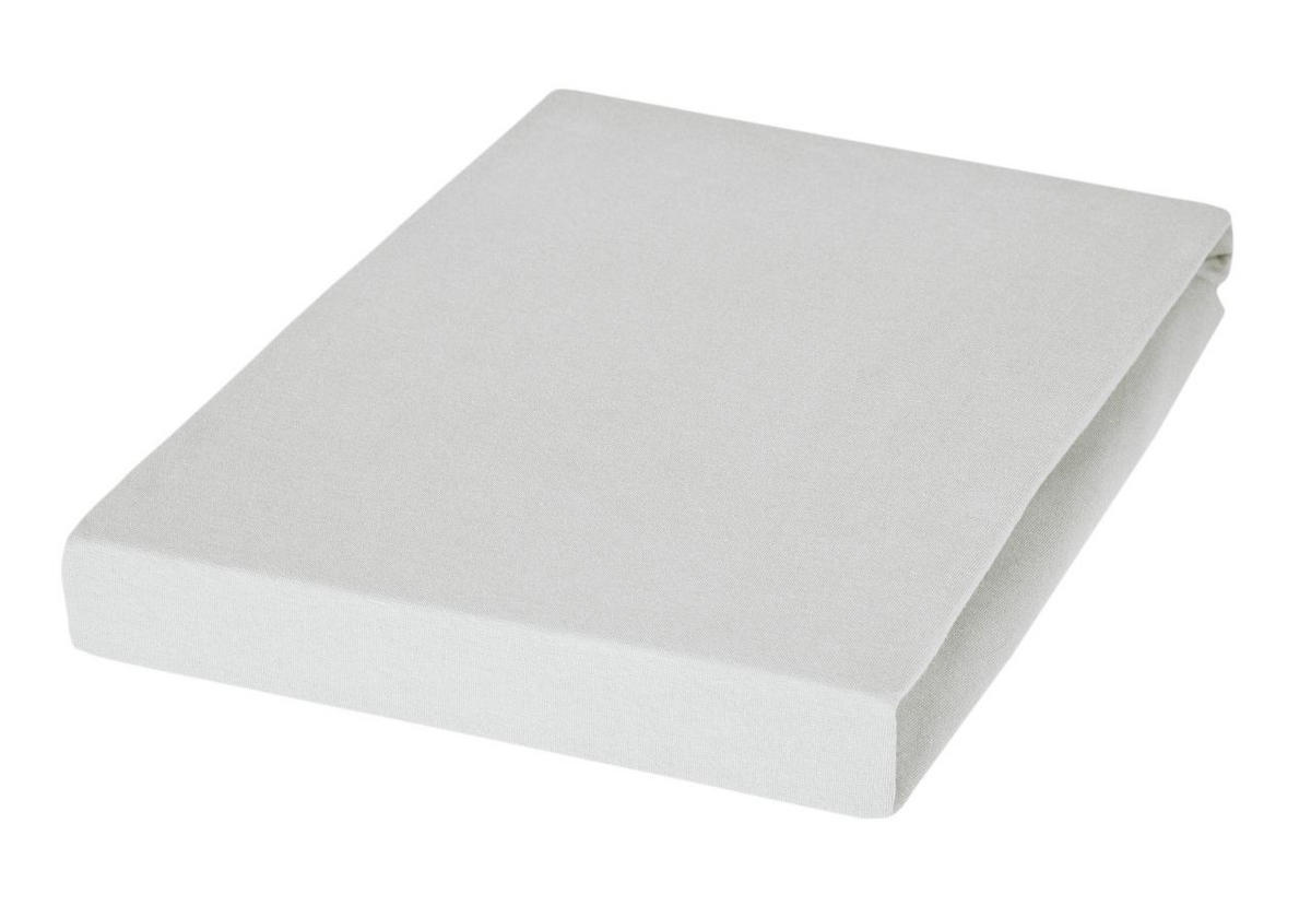 TOPPER-SPANNBETTTUCH Jersey  - Silberfarben, Basics, Textil (150/200/10cm) - Janine