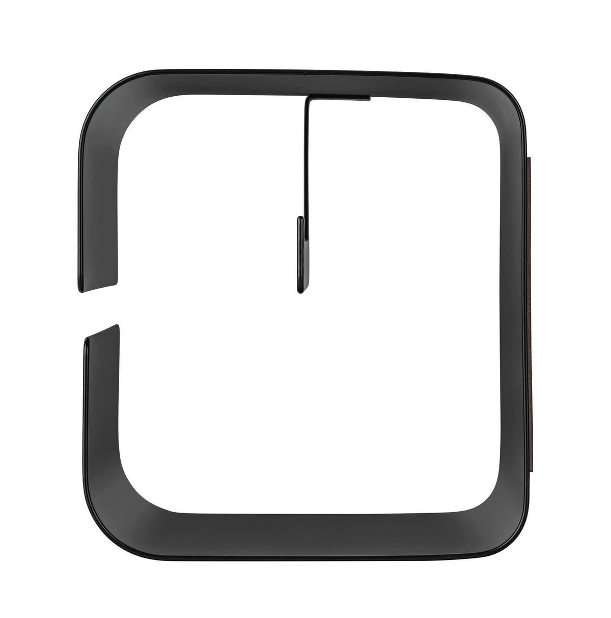 TOILETTENPAPIERHALTER - Schwarz, MODERN, Metall (14/14,5/13,7cm) - Wenko