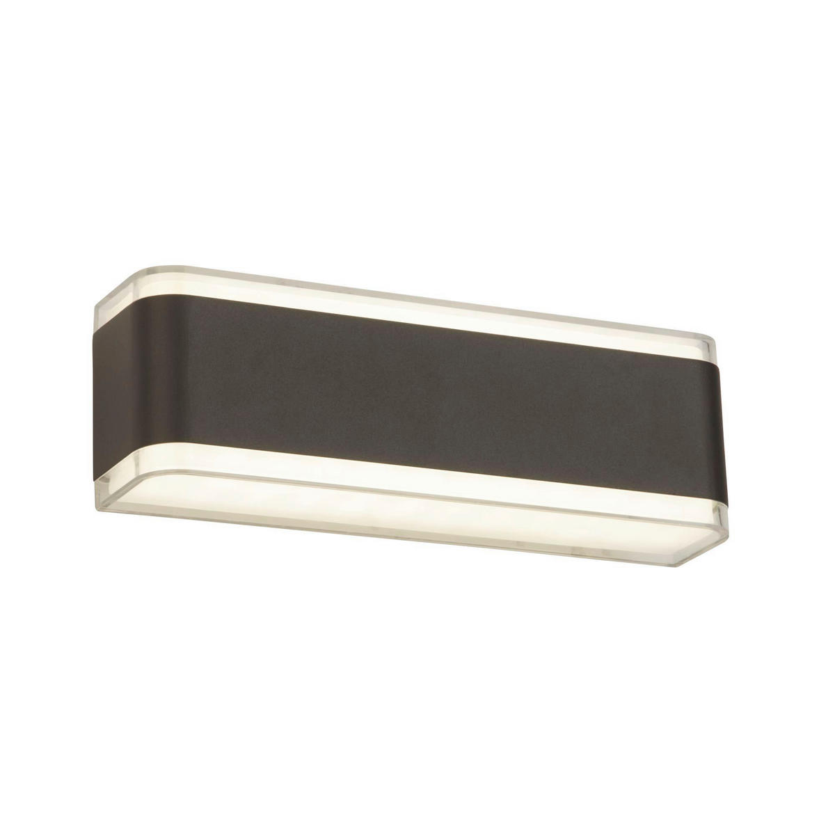 Aplică De Exterior    - gri deschis/gri închis, Basics, plastic/metal (22/7/8cm)