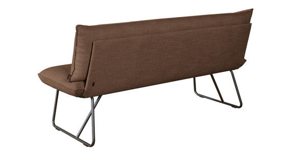 SITZBANK 180/90/70 cm  in Kupferfarben  - Schwarz/Kupferfarben, Design, Textil/Metall (180/90/70cm) - Dieter Knoll