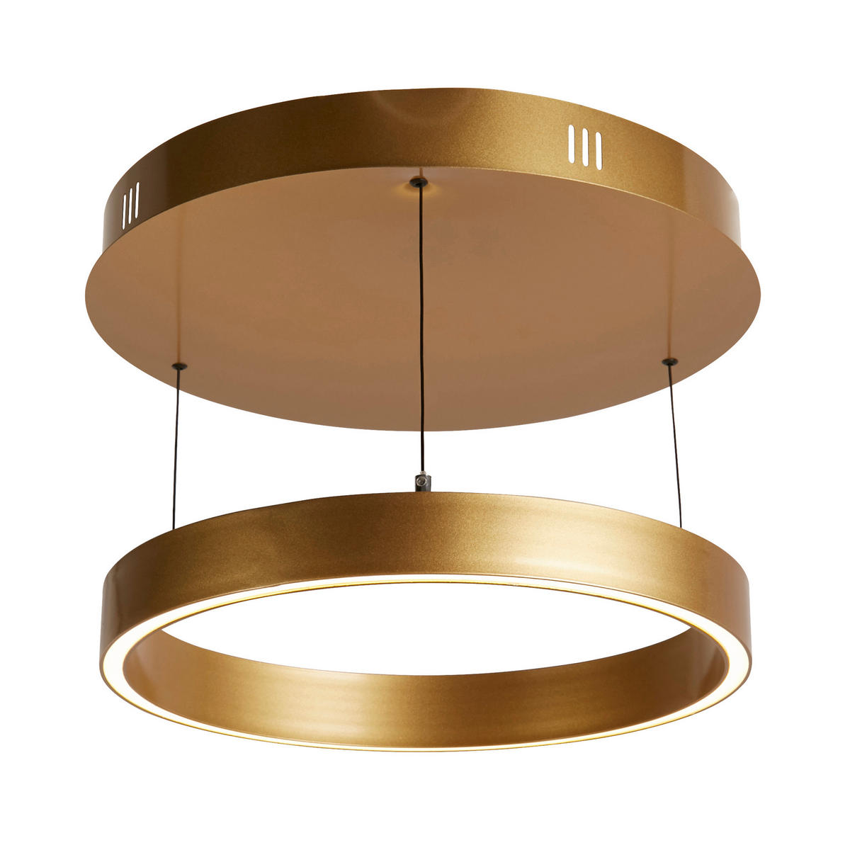 LED-HÄNGELEUCHTE Searchlight Layla Pendant 12,5/44 cm   - Goldfarben, MODERN, Metall (12,5/44cm) - Searchlight