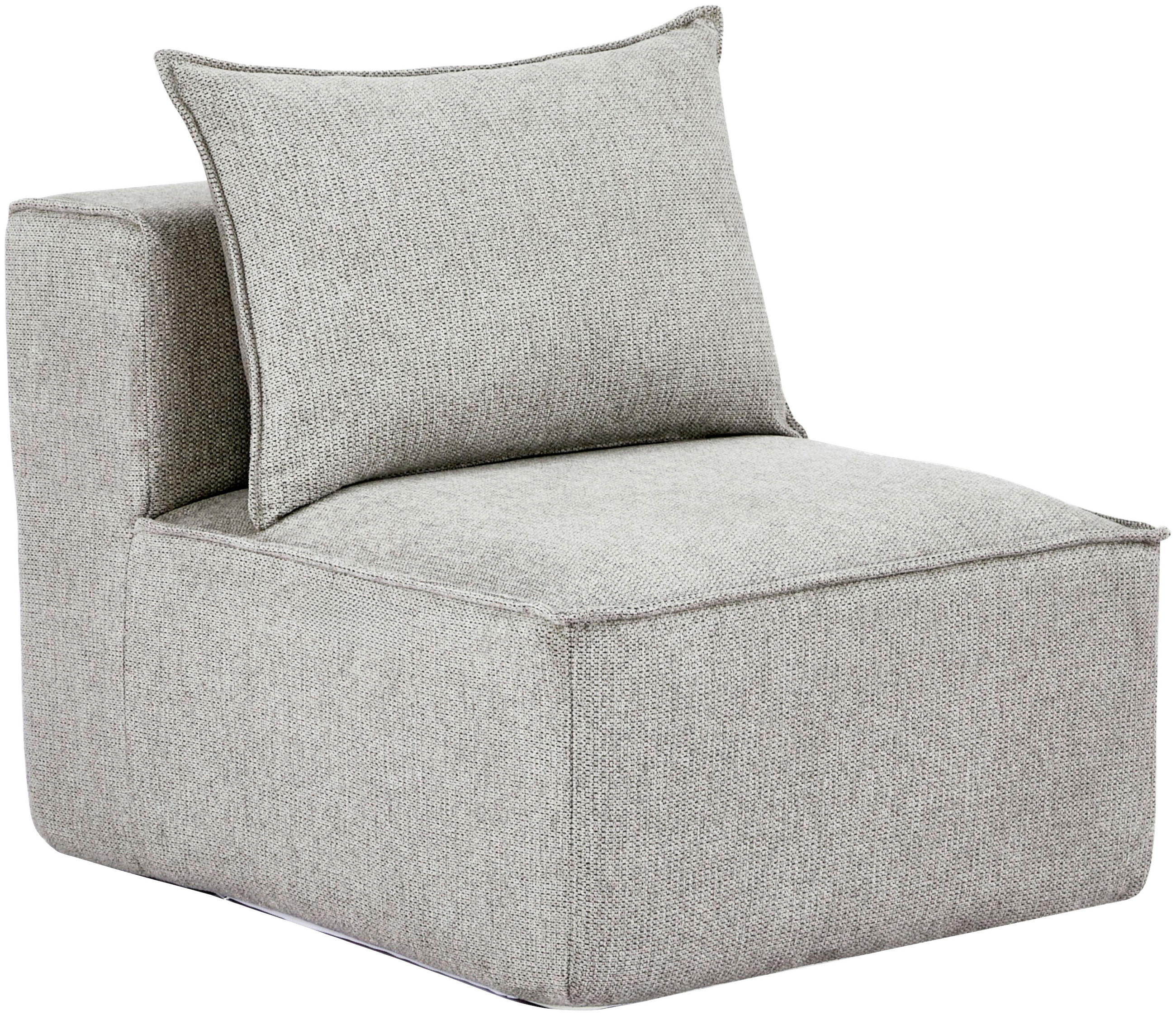 SOFAELEMENT in Webstoff Naturfarben  - Naturfarben, Design, Kunststoff/Textil (71/80/90cm) - Carryhome