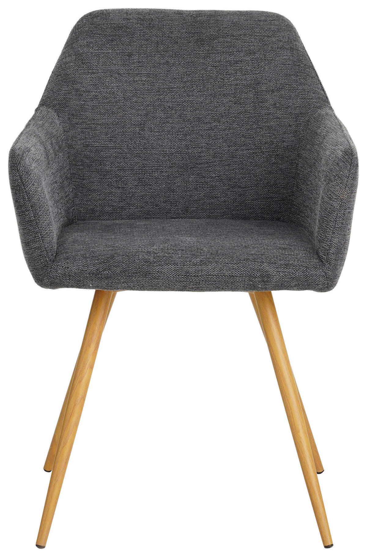 ŽIDLE S PODRUČKAMI, železo, mikrovlákno, antracitová - přírodní barvy/antracitová, Moderní, kov/textil (56/81,5/63cm) - MID.YOU