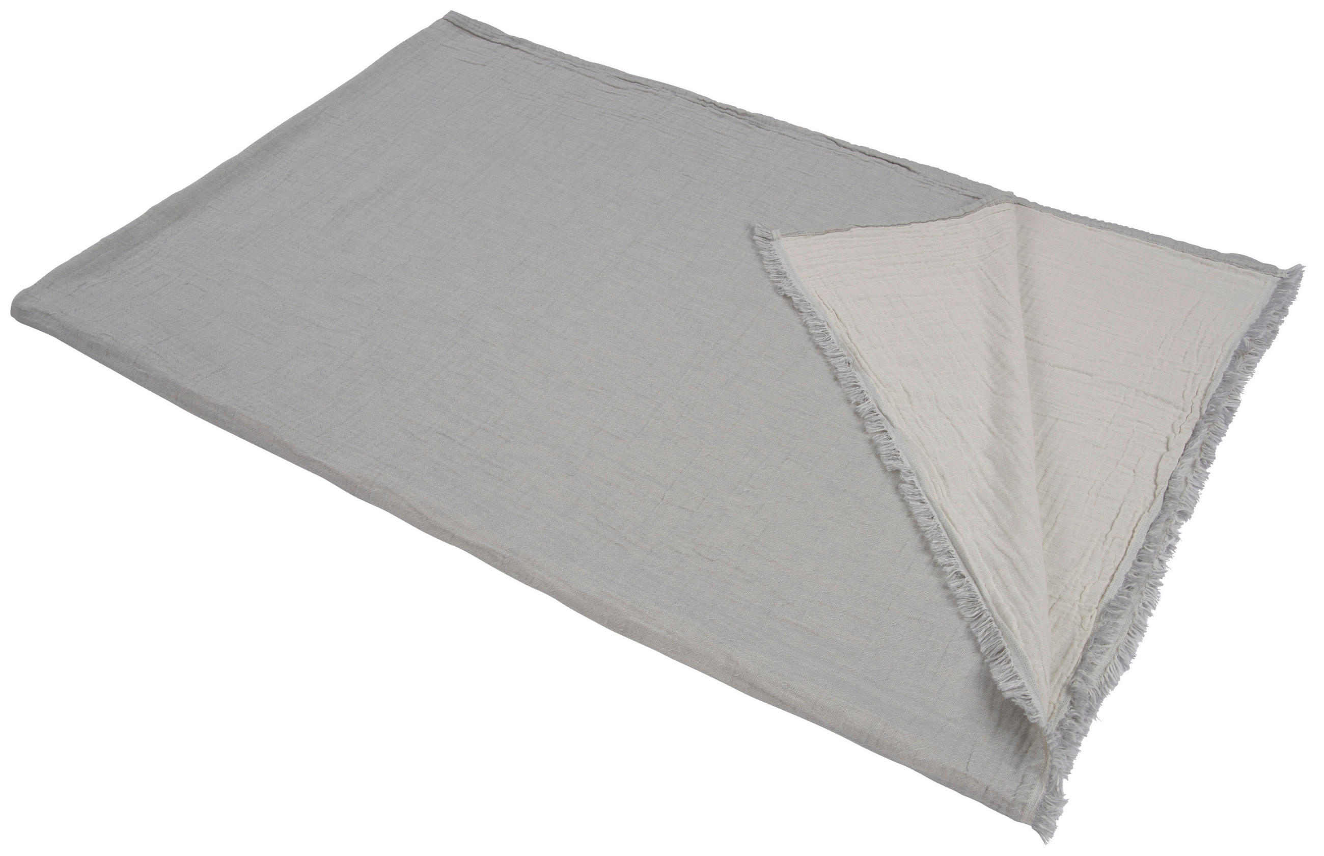 WOHNDECKE Musa 150/200 cm  - Naturfarben/Grau, KONVENTIONELL, Textil (150/200cm) - Ambiente
