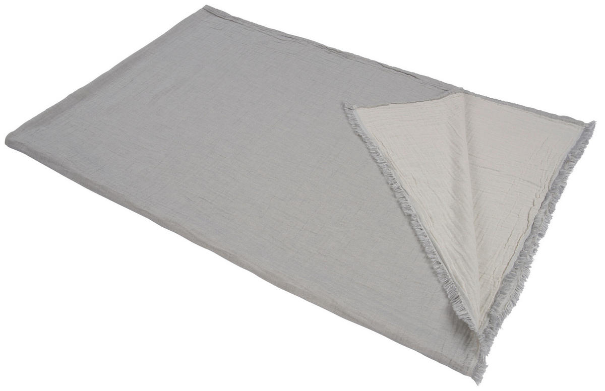 WOHNDECKE Musa 150/200 cm  - Naturfarben/Grau, KONVENTIONELL, Textil (150/200cm) - Ambiente