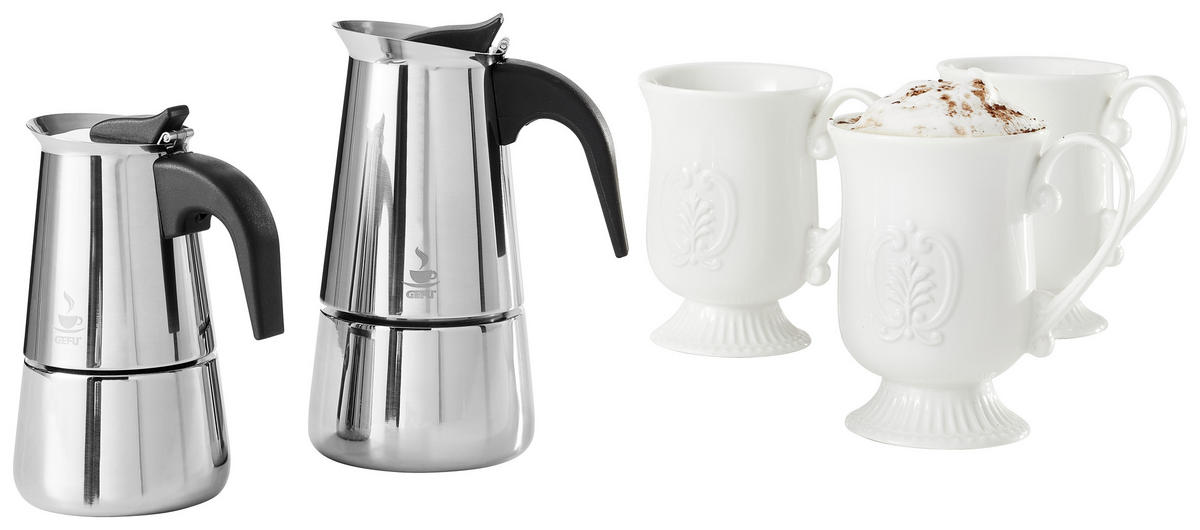 ESPRESSOKOCHER  - Silberfarben, Basics, Metall (8,0/15,0cm) - Gefu