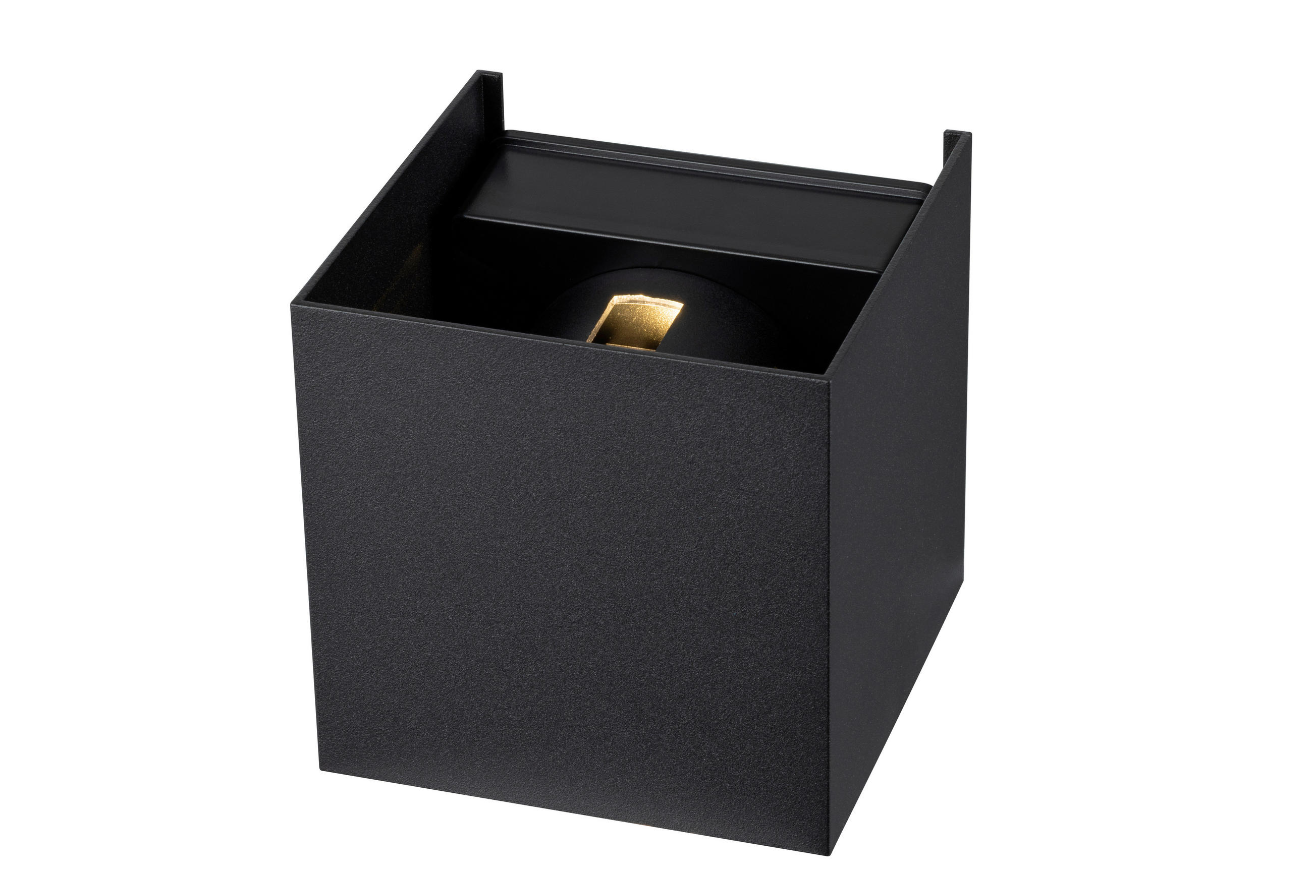 LED-WANDLEUCHTE Atlas 10/10/10 cm   - Schwarz, Basics, Kunststoff/Metall (10/10/10cm) - Novel