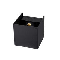LED-WANDLEUCHTE Atlas 10/10/10 cm   - Schwarz, Basics, Kunststoff/Metall (10/10/10cm) - Novel