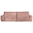 BIGSOFA Chenille Altrosa  - Schwarz/Altrosa, KONVENTIONELL, Kunststoff/Textil (282/73/115cm) - Carryhome