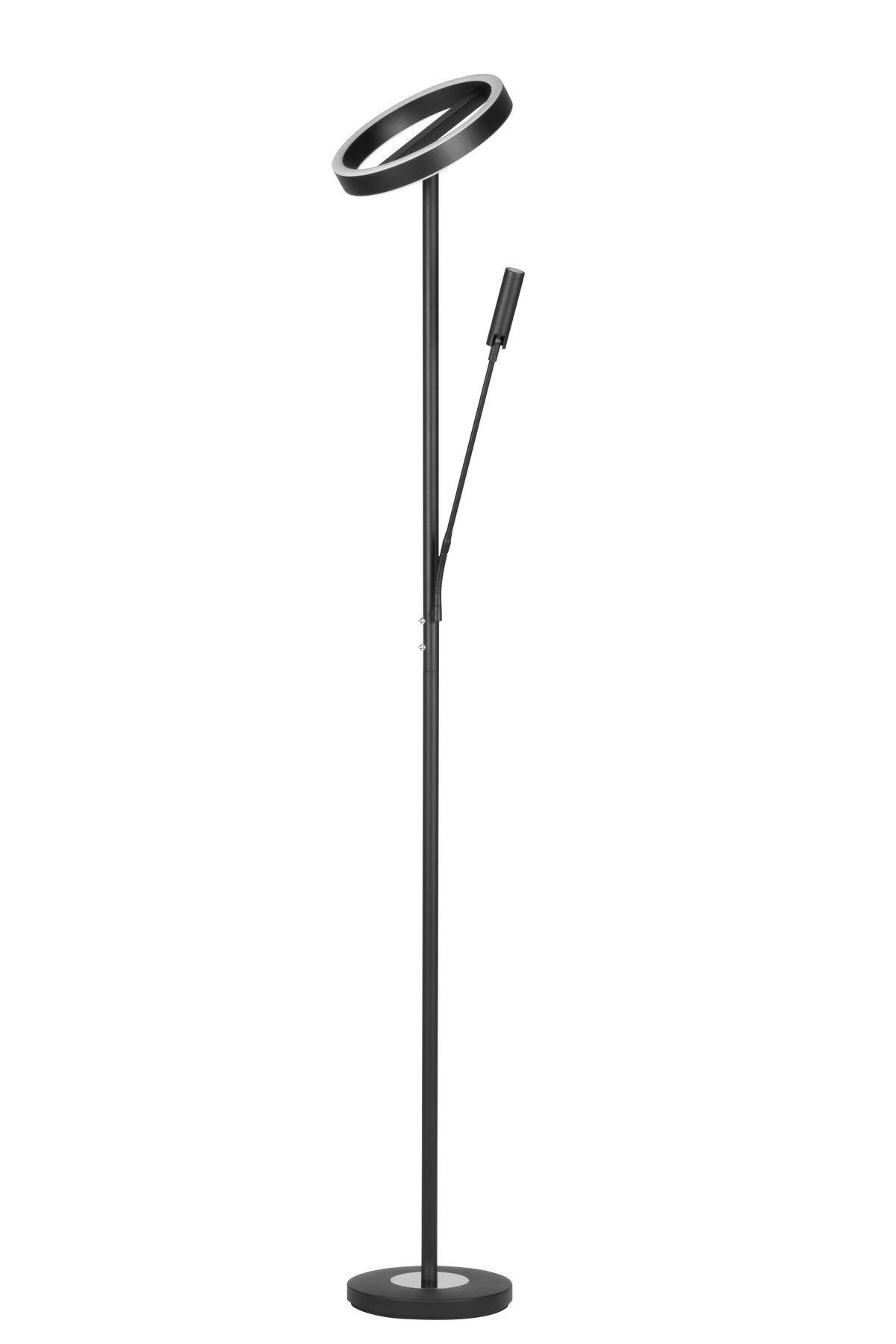 LED-DECKENFLUTER 28/180 cm    - Schwarz/Weiß, Design, Kunststoff/Metall (28/180cm) - Novel