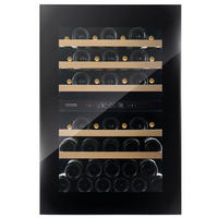 WEINKÜHLSCHRANK DXB-42.100DB.TO  - Schwarz, Basics, Glas/Holz (59,2/88,5/55,9cm)