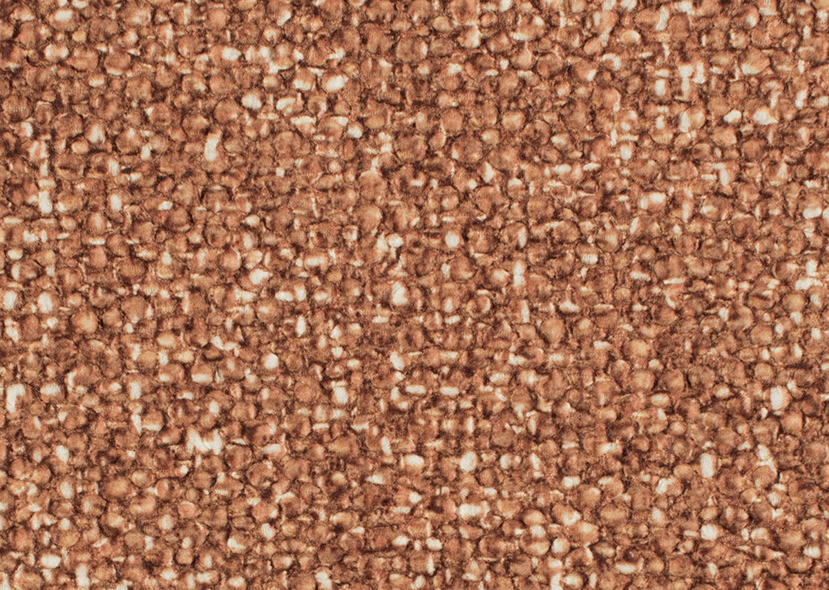 ECKSOFA in Bouclé Cognac  200/265 cm  - Cognac/Naturfarben, KONVENTIONELL, Holz/Textil (200/265cm) - Stylife