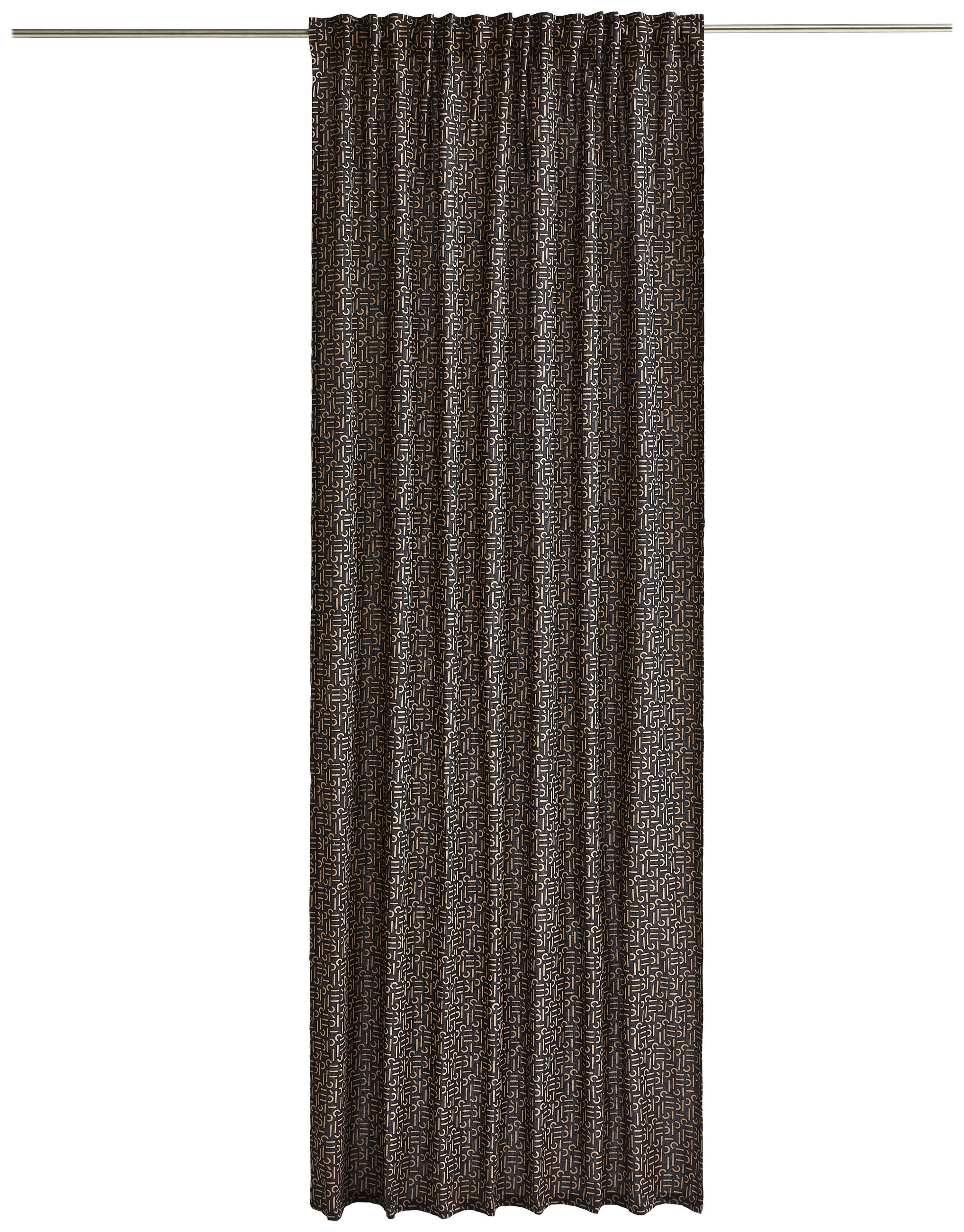 FERTIGVORHANG blickdicht 130/250 cm - Taupe/Schwarz, Design, Textil (130/250cm) - Esprit
