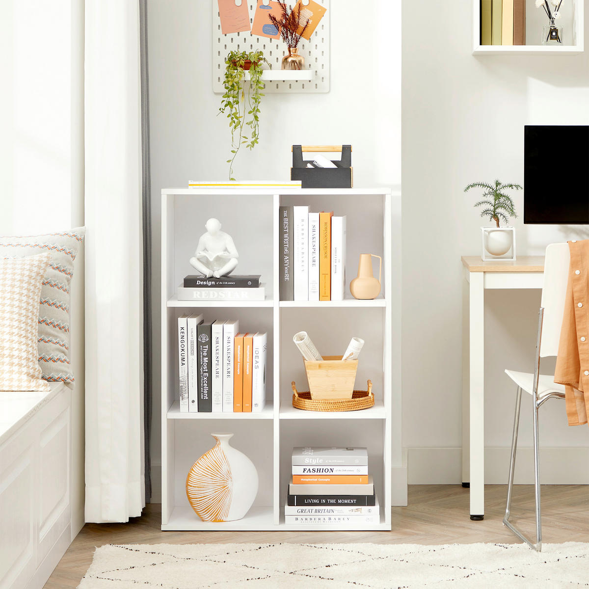 RAUMTEILER - Weiß, Trend, Holzwerkstoff (65,5/97,5/30cm) - Boxxx