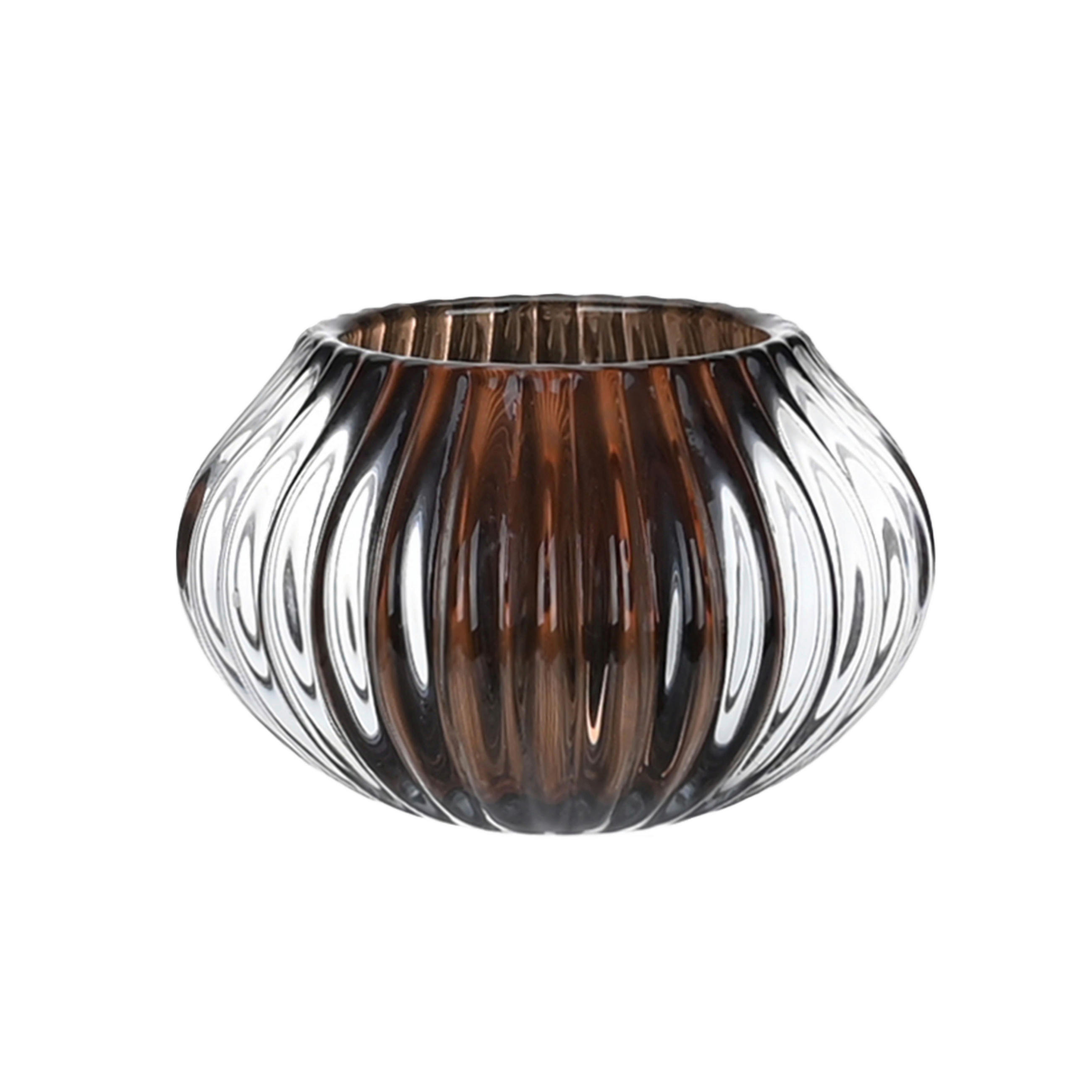 VÄRMELJUSGLAS  - mörkbrun, Trend, glas (11/6,5cm) - Ambia Home