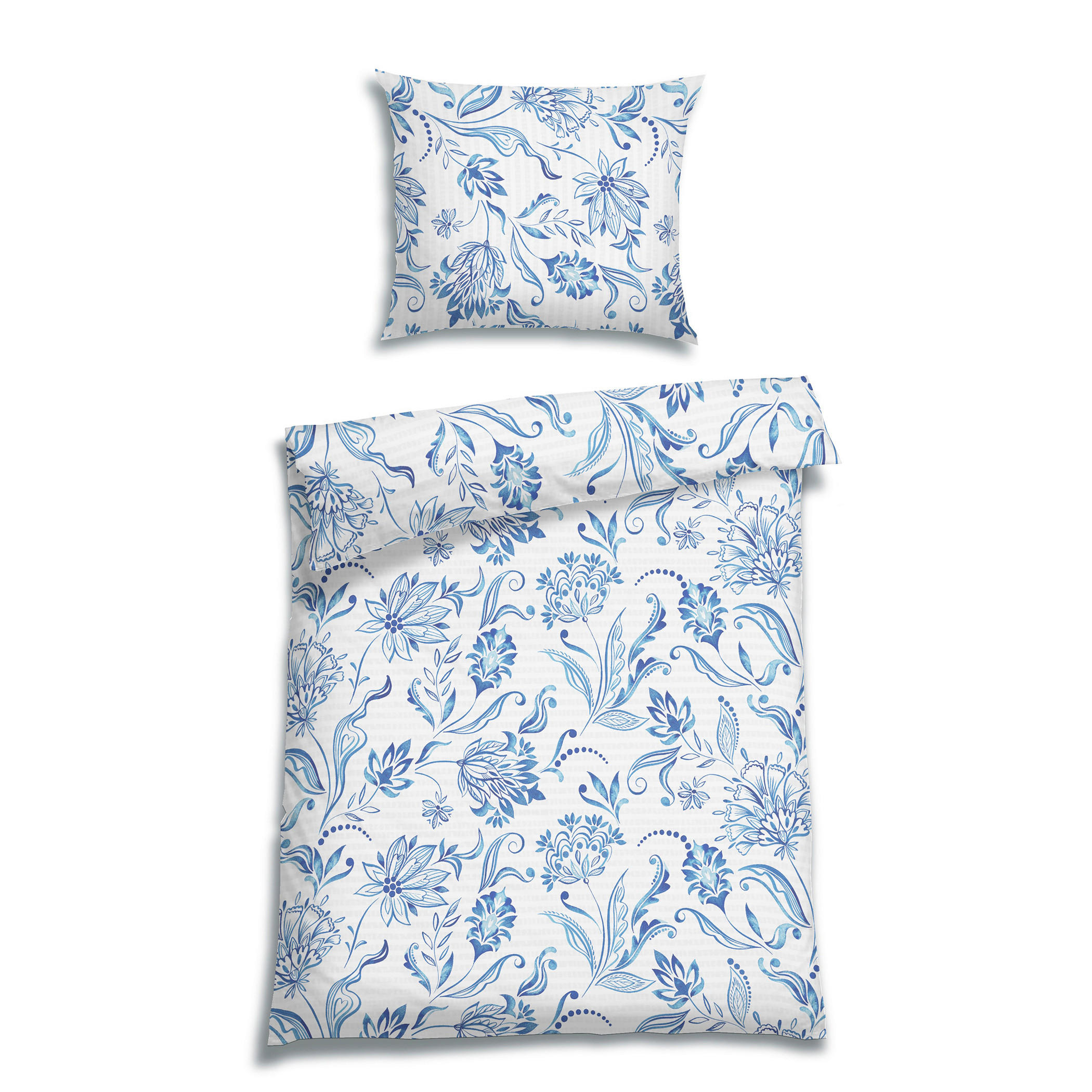 BETTWÄSCHE Seersucker 140/220 cm  - Blau, Basics, Textil (140/220cm) - Florella