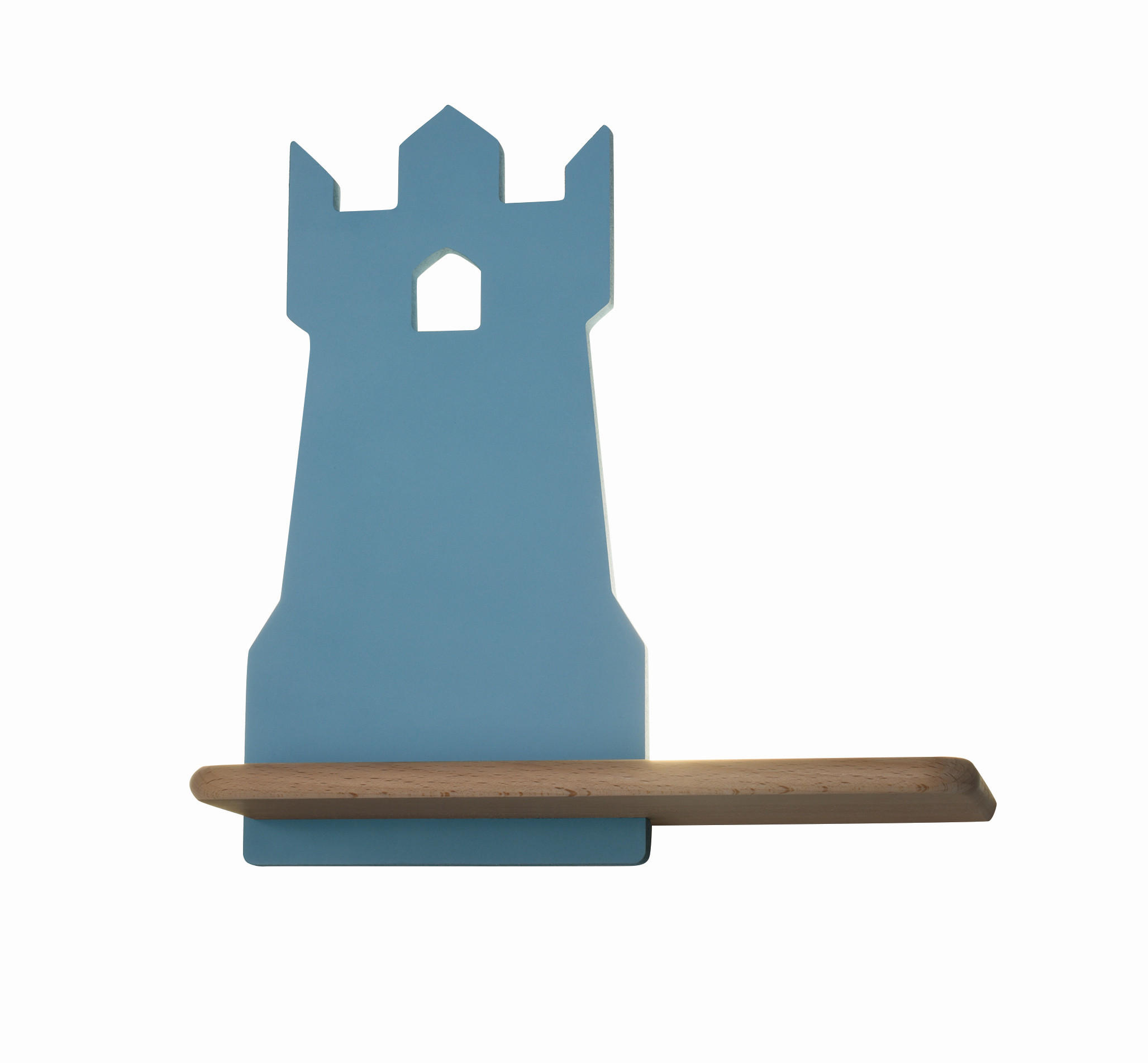 KINDERWANDLEUCHTE Tower 27/12/28.5 cm  - Blau, Basics, Holz/Holzwerkstoff (27/12/28.5cm)