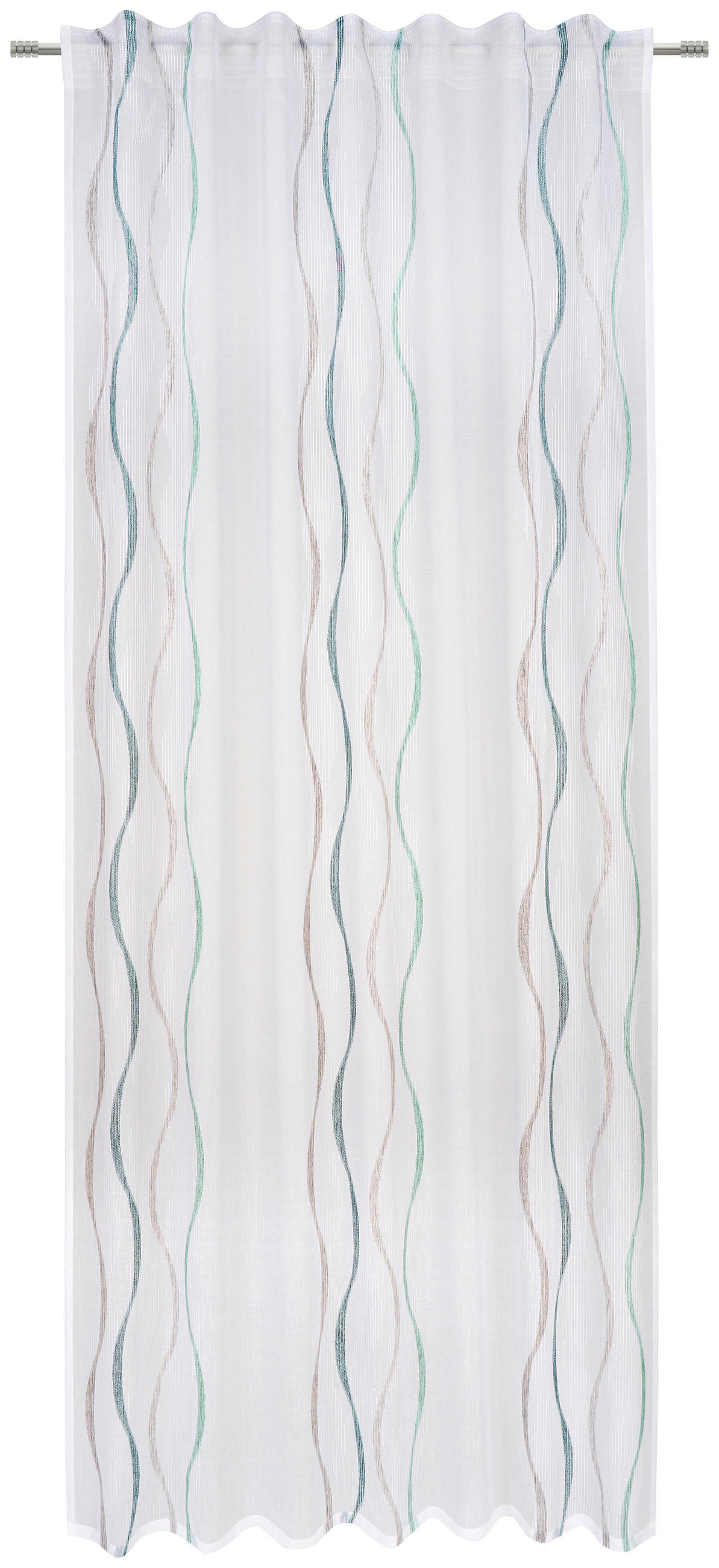 FERTIGVORHANG halbtransparent 140/245 cm   - Grün, Design, Textil (140/245cm) - Esposa