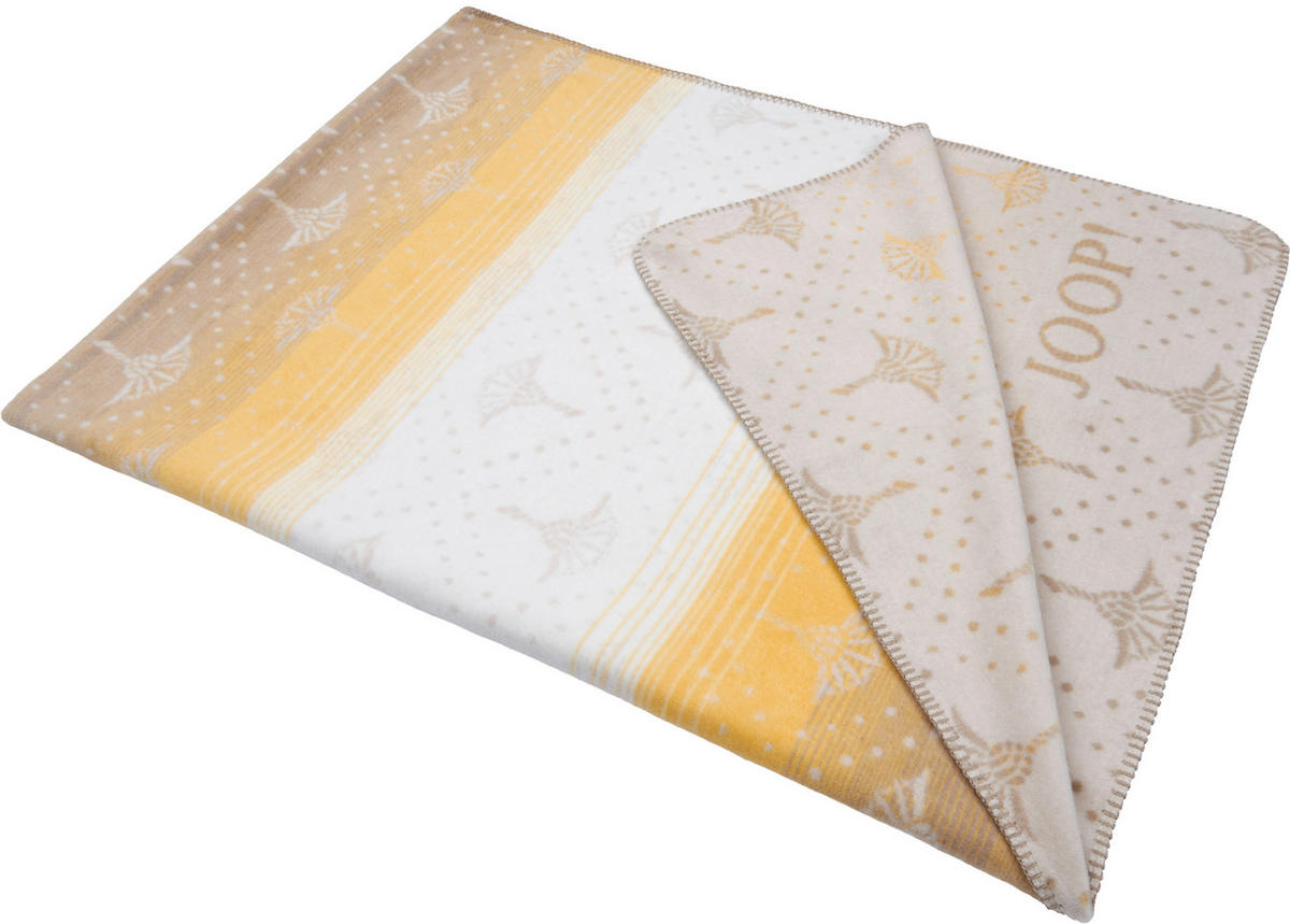 WOHNDECKE CORNFLOWER CHARM 150/200 cm  - Ecru, Design, Textil (150/200cm) - Joop!