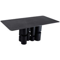 ESSTISCH in Metall, Keramik, Holzwerkstoff 200/100/76 cm  - Dunkelgrau/Schwarz, Design, Keramik/Holzwerkstoff (200/100/76cm) - Belluti